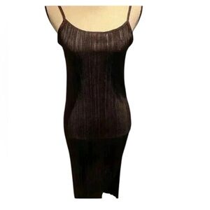 Womens Maxi Bodicon Black Sleeveless Dress New With Tags‎ size 4